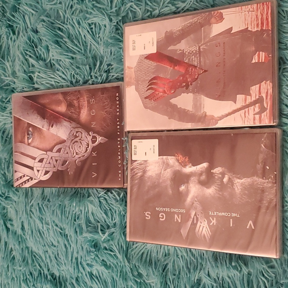 VIKINGS The Complete First, Second & Third Seasons DVD (2 & 3 Sealed/NWT)